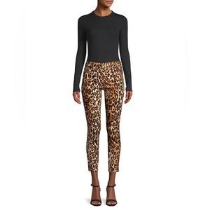 NWOT 7 For All Mankind Ankle Skinny Mid-Rise Leopard-Print Jeans